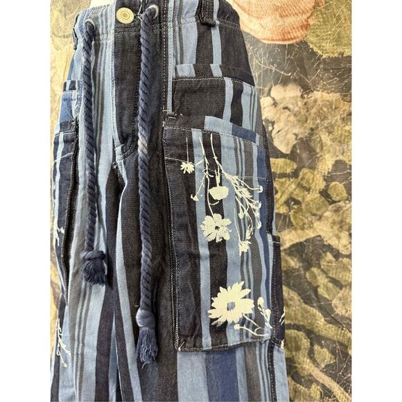 New Free People We The Free Cove Crop Pull-On Jeans Size XS - Picture 4 of 10